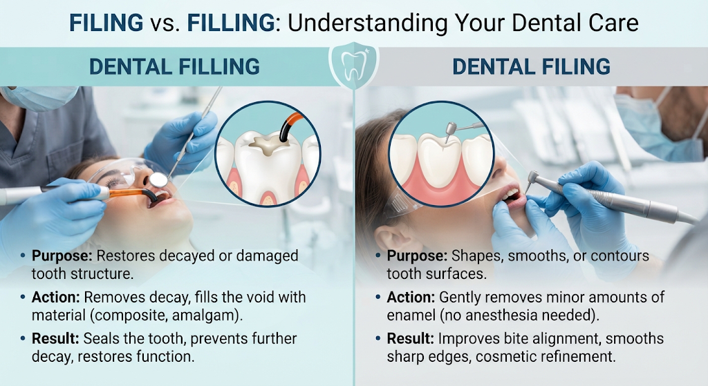 Filing vs Filling